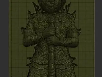 Yak Statue 3D print model Free 3D print model
