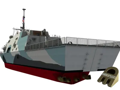 USS Freedom LCS Camouflage 3D model