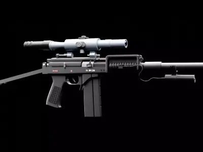 9a-91 airsoft Free 3D model