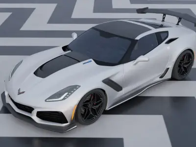 2019 chevrolet corvette zr1 Free 3D model