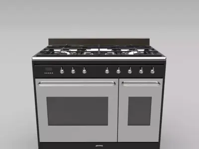 smeg industrial oven 3D model