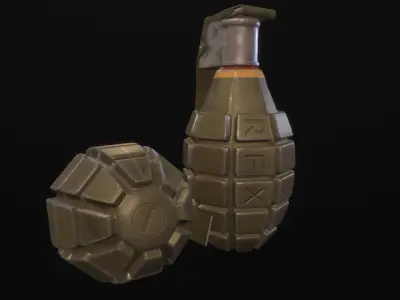 Hand Grenade 3D Model 3D model