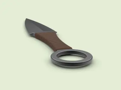 Kunai knife 3D model purchase
