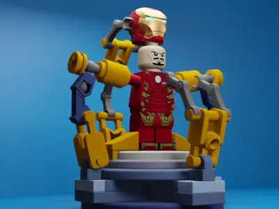 Lego Iron Man 3D model