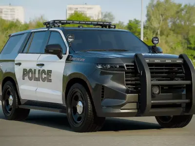 American Police SUV 3D model