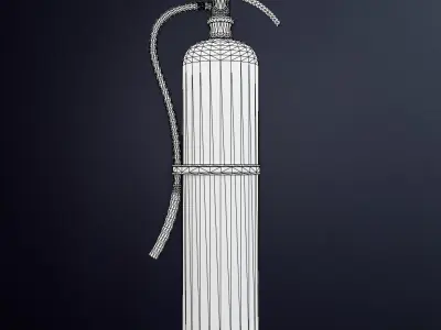 Fire Extinguisher Low-poly 3D model 32