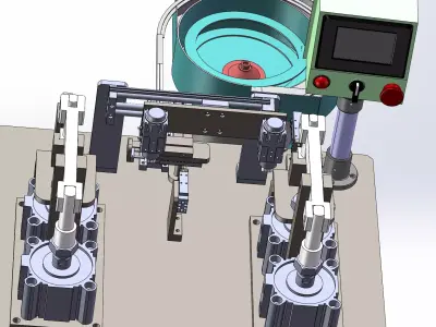 Automatic bending machine for small spindles 3D model