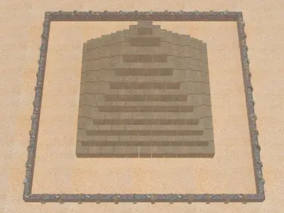 Astec Pyramid 3D model  3D model