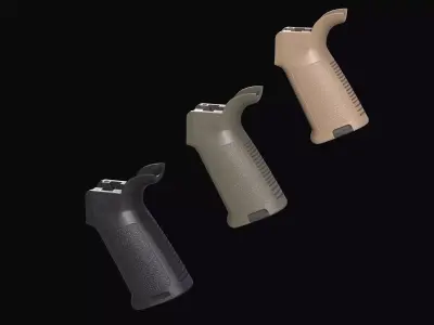 Magpul MOE pistol grip ar15 m4 Low-poly 3D model