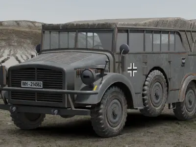 Horch Type 1A 3D model