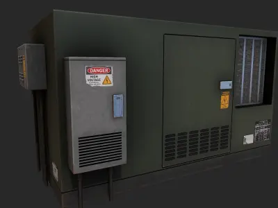Electrical Box 5 Low-poly 3D model
