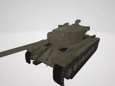 T 29 heavy tank crashed Free 3D model