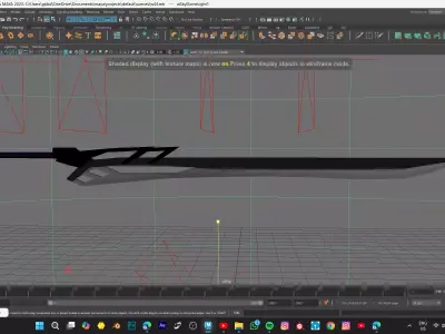 SWORD MODEL Low-poly 3D model shop