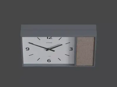 Low-Poly Japanese Retro Wall Clock Low-poly 3D model