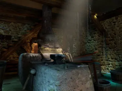 Old Blacksmith workshop 3D model