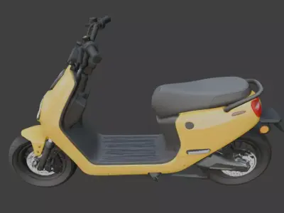 Stylized Electric Scooter 3D Model 3D model purchase