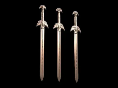 Thagner sword great sword  3D model