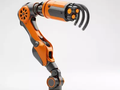 Futuristic Industrial Robotic Arm 3D model