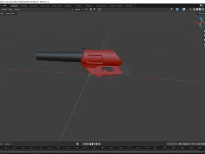 Air Blower Low-poly 3D model