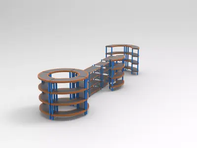 Storage rack 3D model