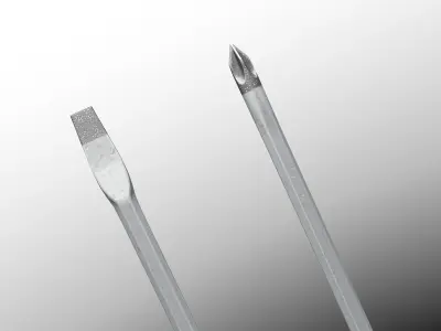 Chaves de Fenda e Philips - Screwdriver Low-poly 3D model
