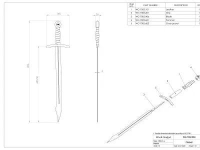 WG 7002 - Cleaver Low-poly 3D model