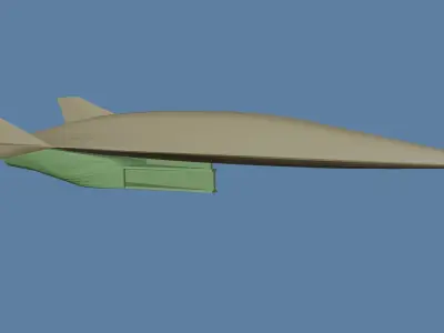 Mach 6 Advanced Manned Interceptor 3D print model