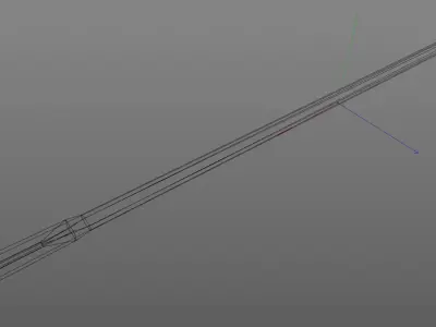  3D  Hand Sewing Needle 3D model