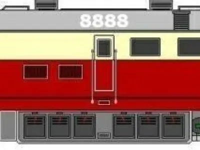 Train chinese 3D model