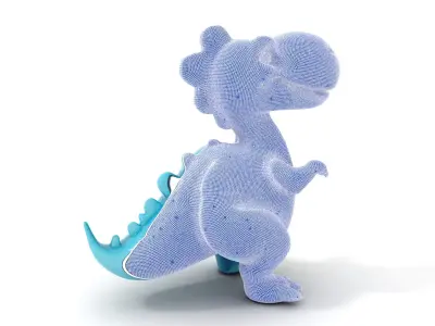 Cute Dinosaur Character D Model Pack Low-poly 3D model