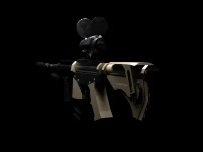 M416 - Rifle Low-poly 3D model