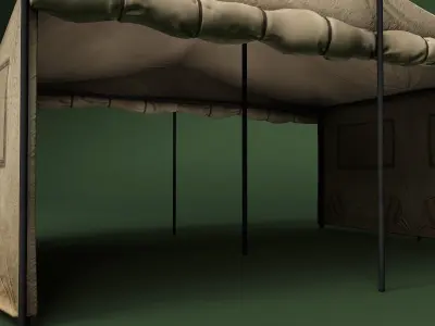Tent model - Low-poly 3D model