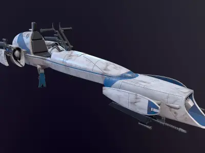 Barc Speeder Star Wars 3D model
