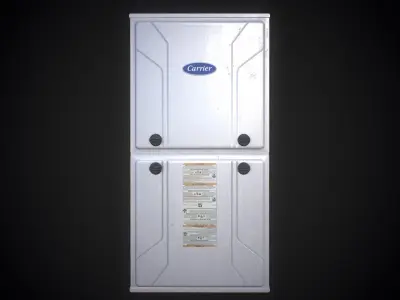 Carrier and Bryant Gas Furnace Low-poly 3D model