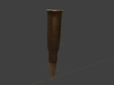 rifle bullet Low-poly 3D model