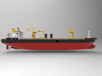 Cargo ship basic 3D model