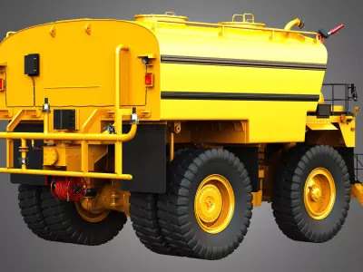 785D Water Tanker Truck 3D model