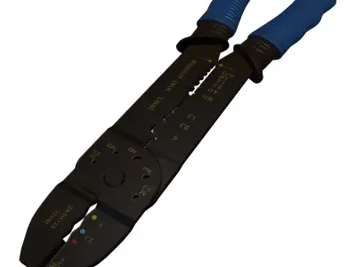 Terminal Crimping Tool Low Poly Low-poly 3D model