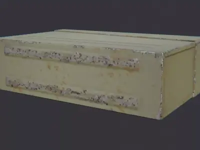 Flak Tower Ammo Case Low-poly 3D model