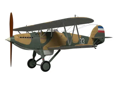 hawker fury 3D model buy