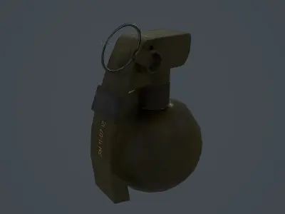 L109A1 Hand Grenade Low-poly 3D model