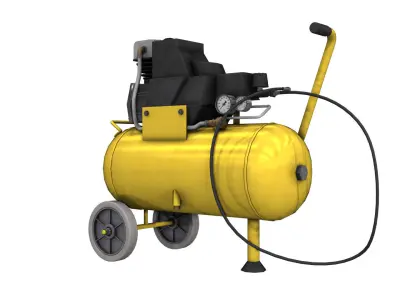 Compressor Air pressure Supply Low-poly 3D model