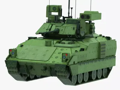 Infantry Fighting Vehicle Military Army Game Ready Low-poly 3D model