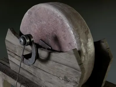 Grindstone Low-poly 3D model purchase