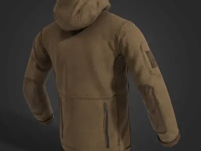 PATRIOT HF Helikon-Tex fleece jacket Low-poly 3D model