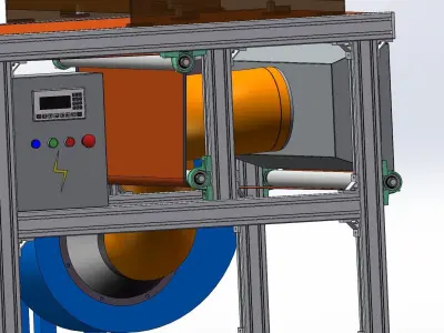 Rapid cooling conveyor Free 3D model