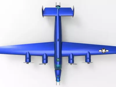 Consolidated B-24 Liberator Low-poly 3D model purchase