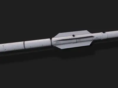 aam5 air to air missile Low-poly 3D model