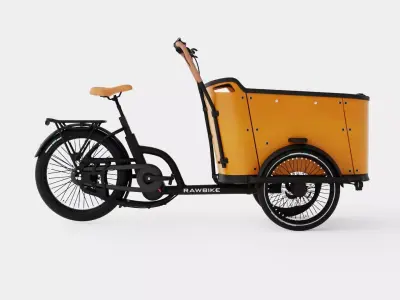 ECargo Round Bike Low-poly 3D model