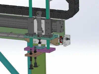 Loading and unloading mechanism 3D model